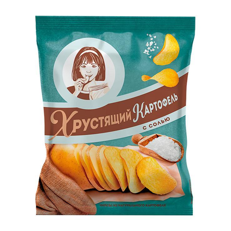 Чипсы Хрустящий картофель с солью 70 гр., флоу-пак
