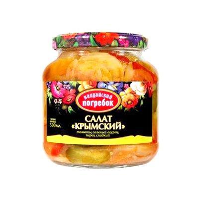 Салат Валдайский Погребок Крымский 500 гр., стекло