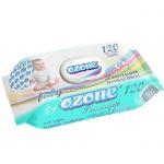 Влажные салфетки Ozone антибактериальные Детские Premium с экстрактом Календулы и витамином Е, 120 листов, флоу-пак