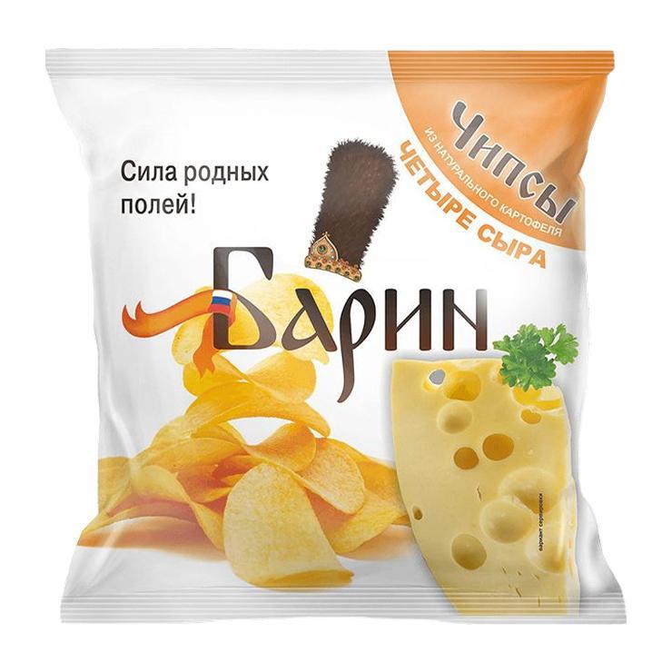 Чипсы Барин сыр 70 гр., флоу-пак