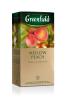 Чай Greenfield Peach Mellow зеленый с добавками, 25 пакетов, 45 гр., картон