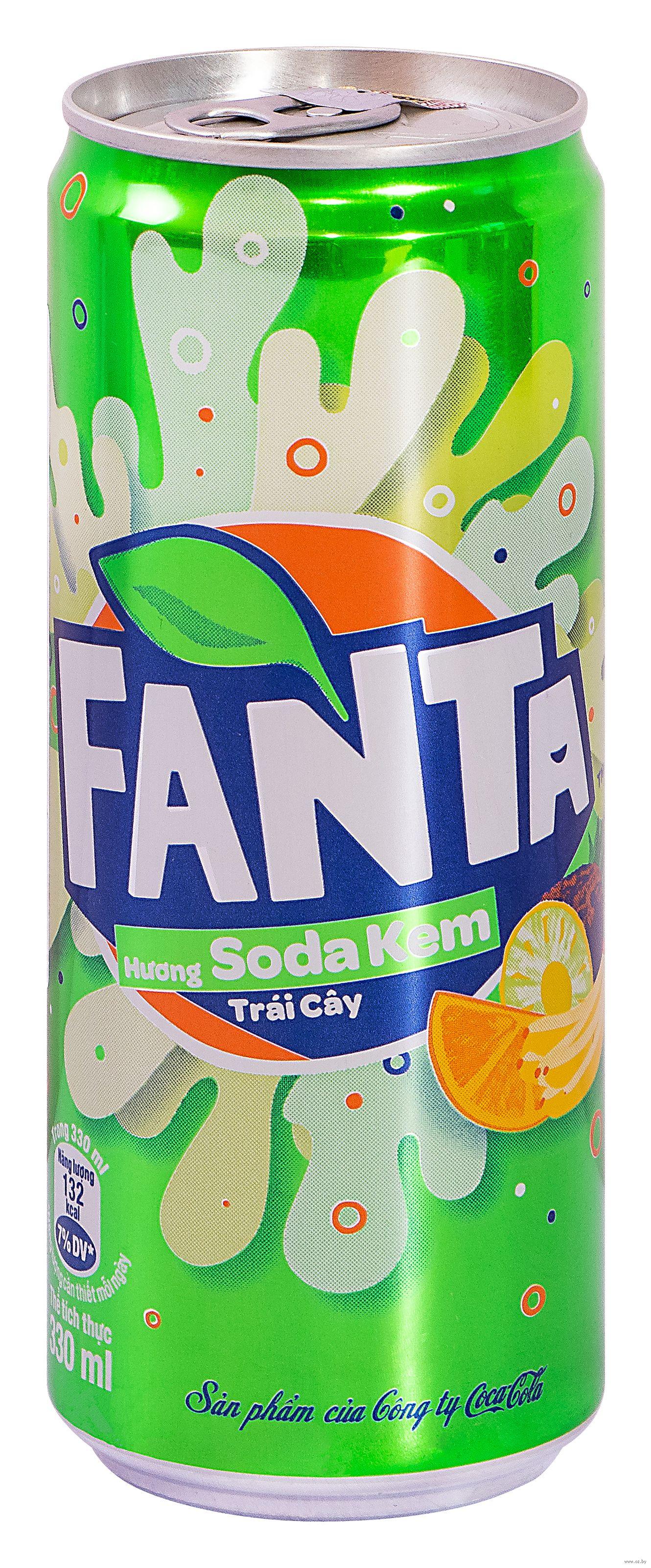Напиток Fanta Cream Soda газированный 330 мл., ж/б