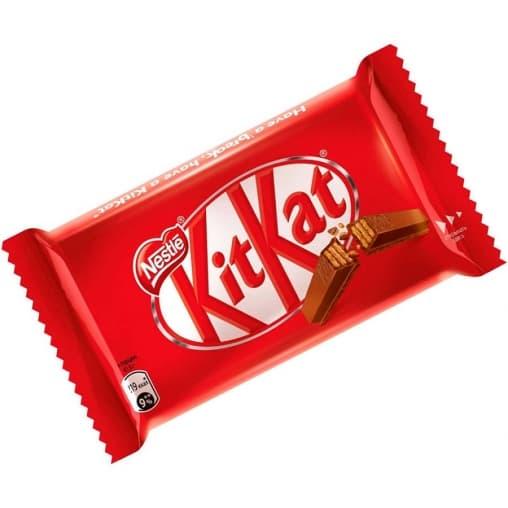 Батончик молочный шоколадный KitKat 41,5 гр., флоу-пак