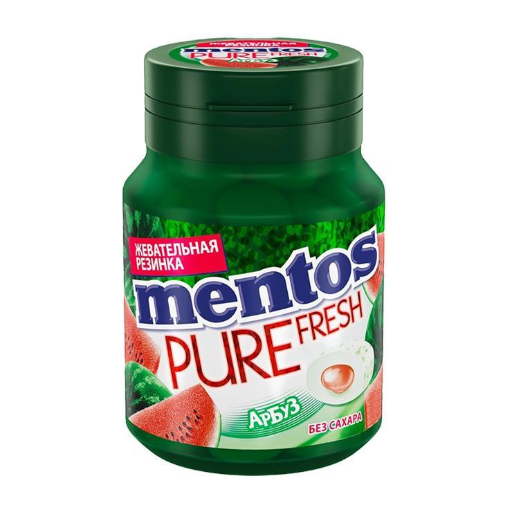 Жевательная резинка Mentos pure fresh арбуз 54 гр., пластиковая упаковка