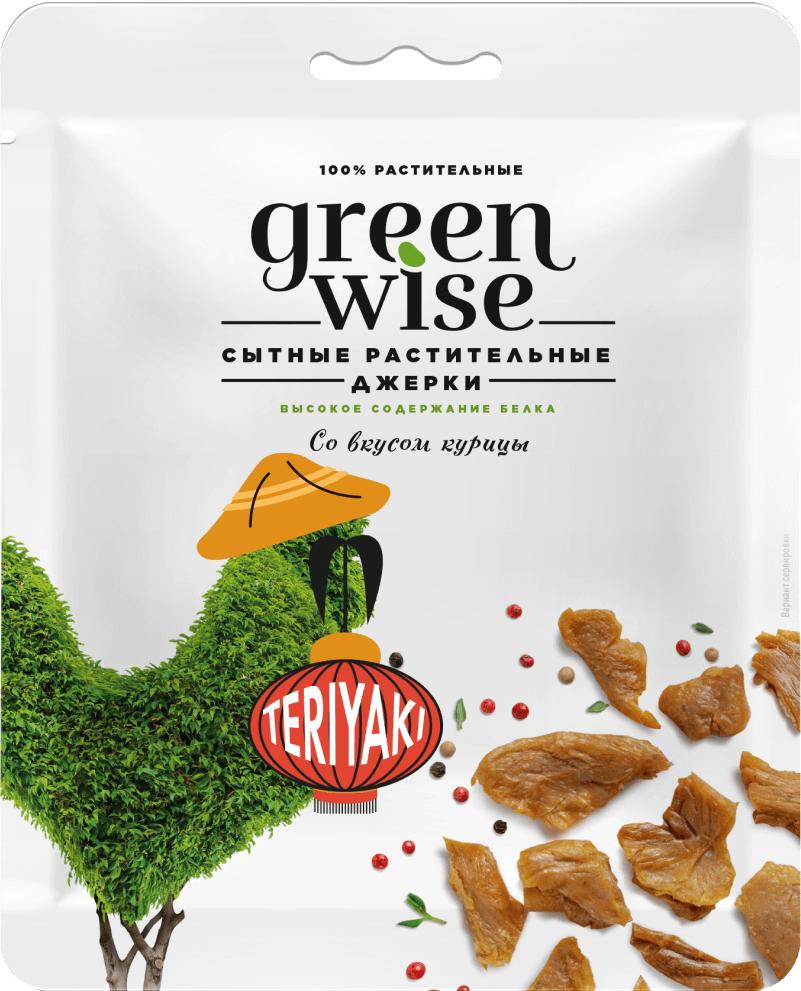 Джерки Green Wise со вкусом Курица Терияки 36 гр., флоу-пак