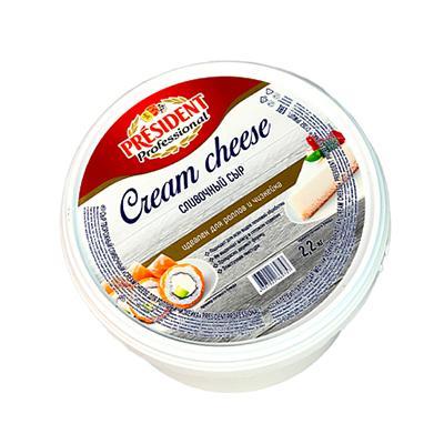 Сыр творожный President Professional Cream Cheese 2,2 кг., ПЭТ