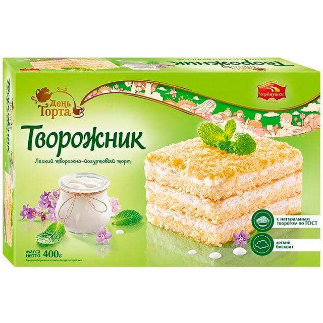 Торт День торта Творожник 400 гр., картон