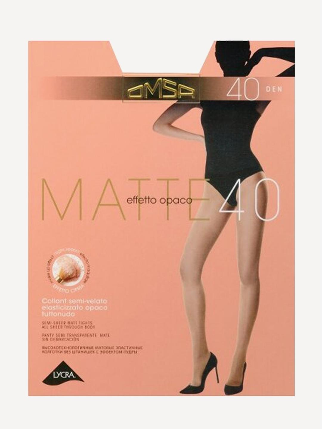 Колготки Omsa MATTE 40 Lola темн.загар 4L, пакет