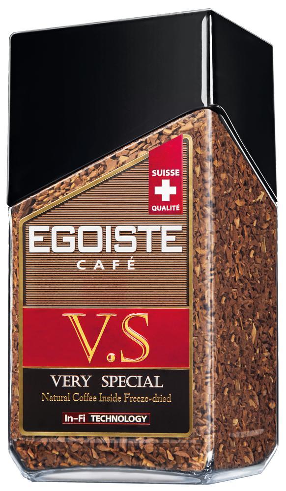 Кофе Egoiste V.S. молотый в растворимом 100 гр., стекло
