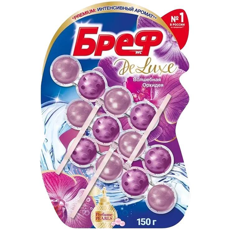 Блок туалетный Bref Делюкс волшебная орхидея 50 гр., блистер