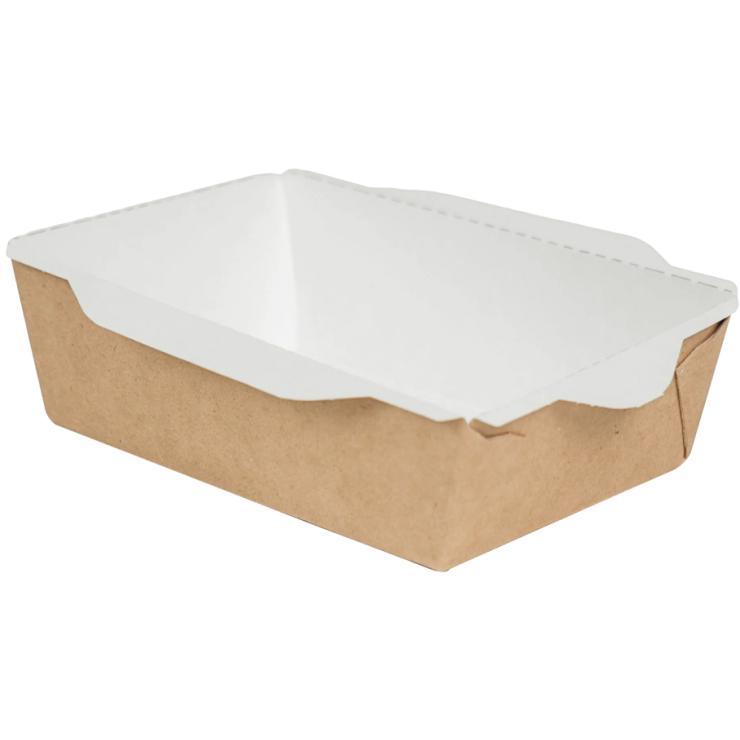 Контейнер OSQ OpSalad 400 мл 145х96х45 мм без окна без крышки Россия крафт-белый, пакет