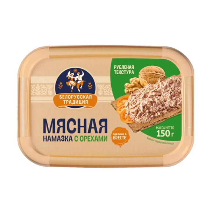 Намазка Белорусская традиция мясная с орехами 150 гр., ванна
