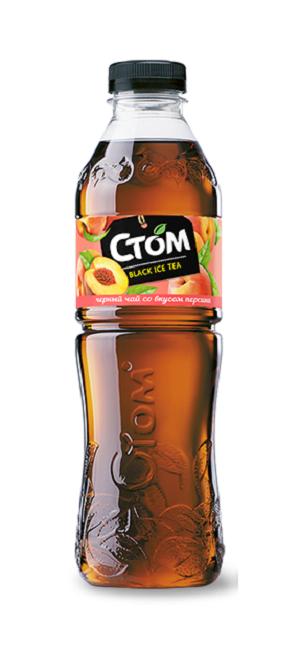 Чай холодный Стом черный со вкусом персика 500 мл., ПЭТ