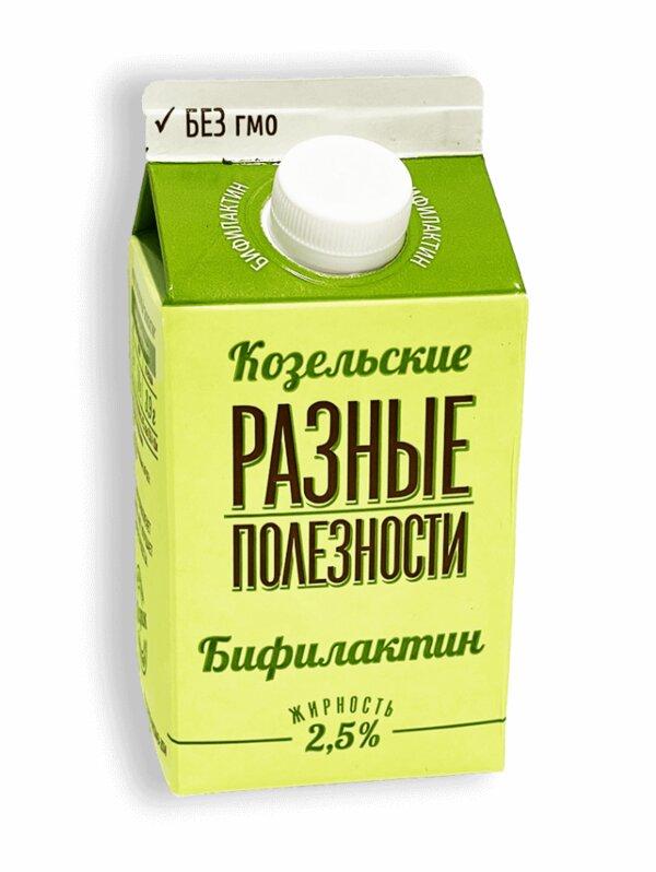 Бифилактин Козельские Разные полезности 2.5%, 450 гр., пюр-пак с дозатором