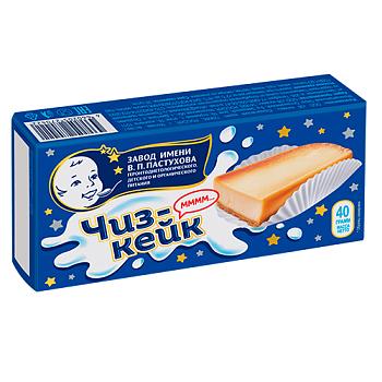 Пирожное Завод имени В.П. Пастухова Чизкейк 40 гр., картон