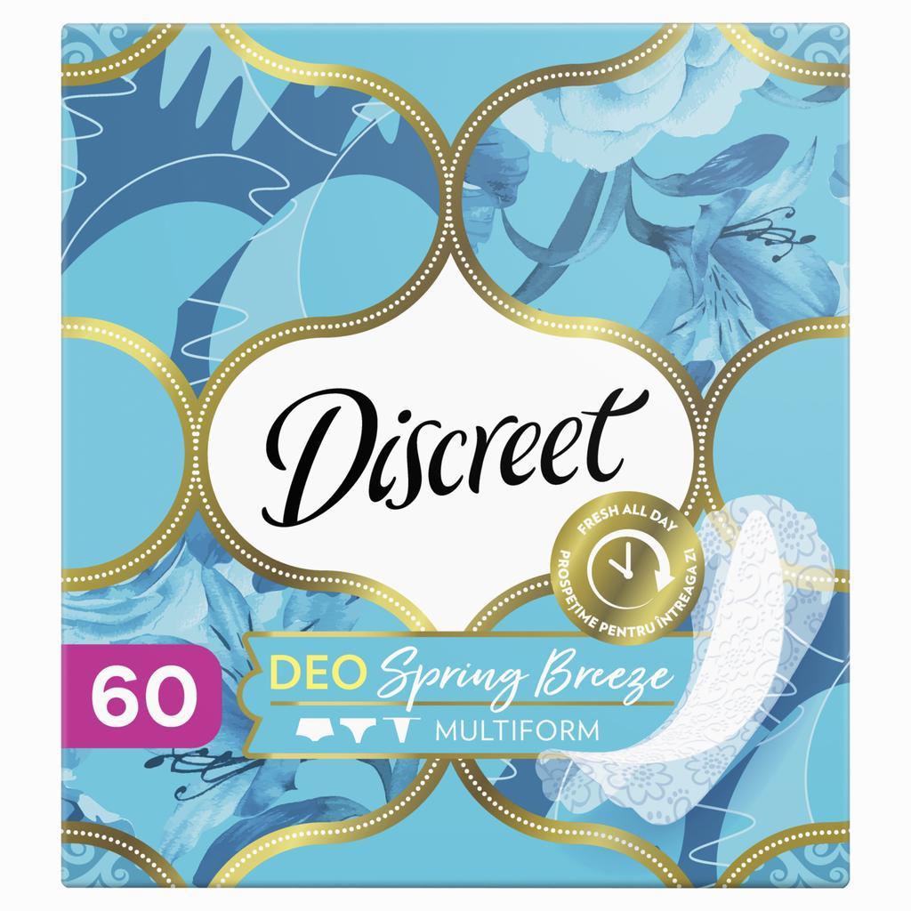 Ежедневные прокладки Discreet Deo spring breeze Мультиформ 60 шт., картон