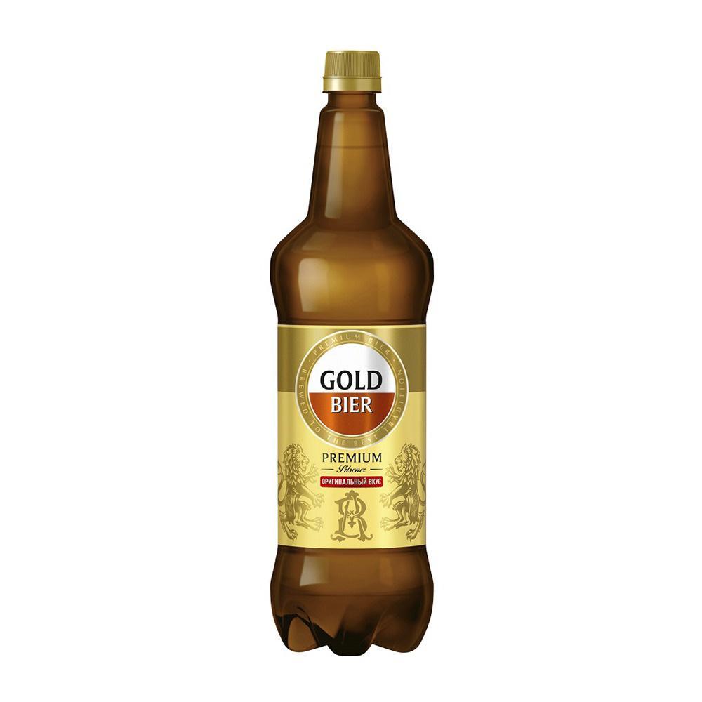 Пиво Gold Bier Премиум Пилснер 1,2 л., ПЭТ