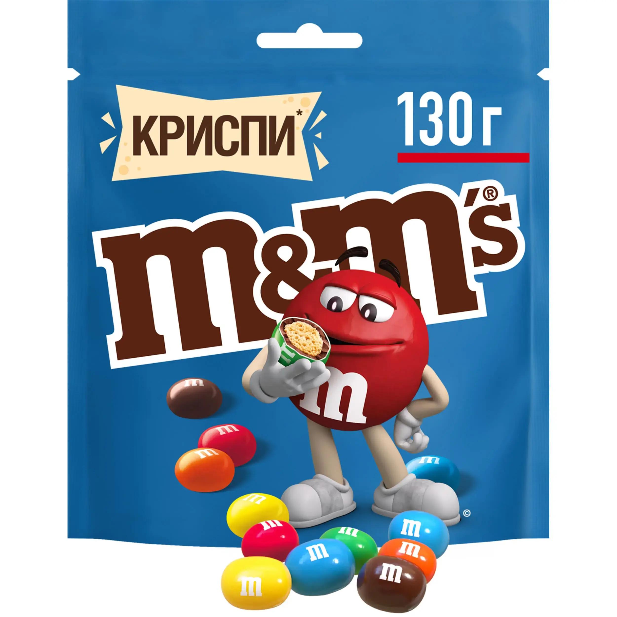 Драже M&M's криспи 130 гр., дой-пак