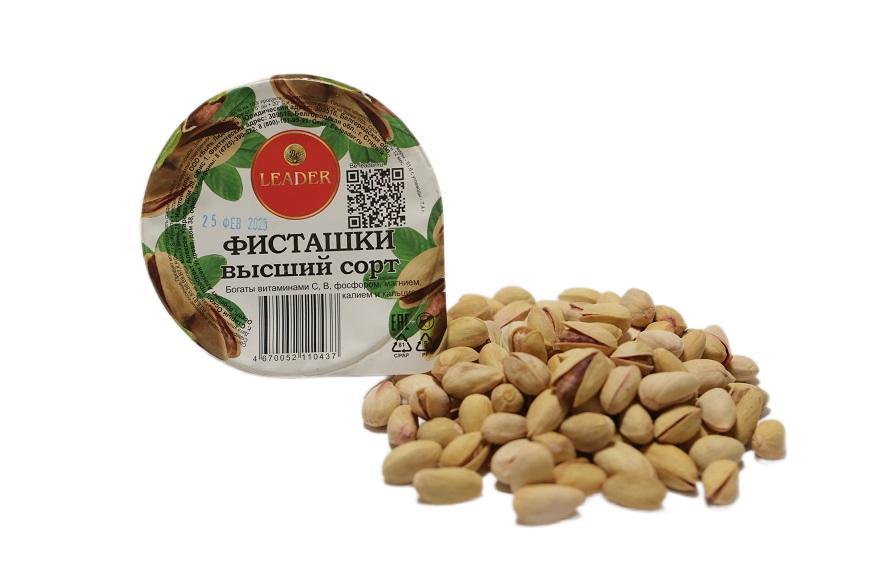 Фисташки LEADER высший сорт 75 гр., ПЭТ