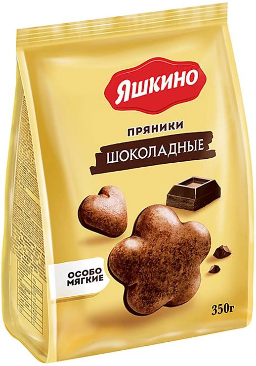 Пряники Яшкино шоколадные 350 гр., флоу-пак