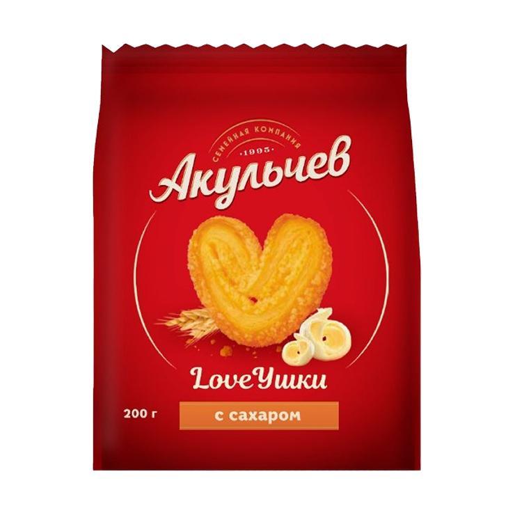 Слойка Акульчев LoveУшки 200 гр., флоу-пак