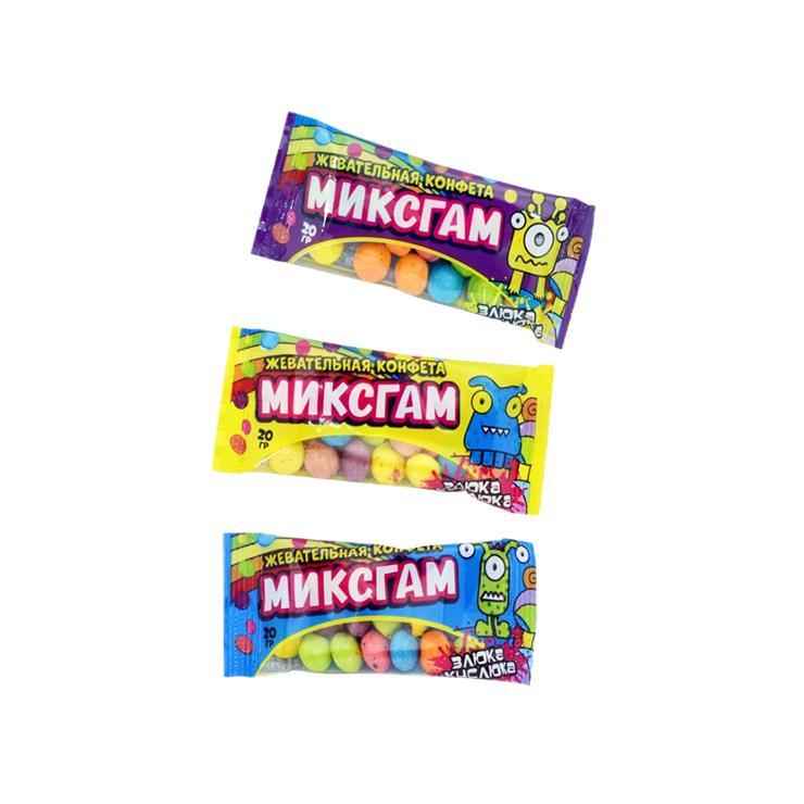 Конфеты жевательные МиксгаМ Злюка-кислюка 20 гр., флоу-пак