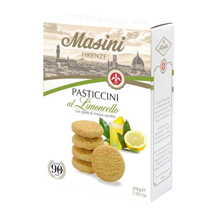 Печенье Masini Pasticcini Limoncello 200 гр., картон