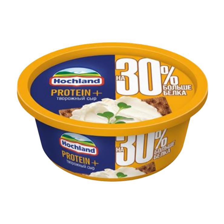 Сыр творожный Hochland Protein сливочный 140 гр., пластиковая упаковка