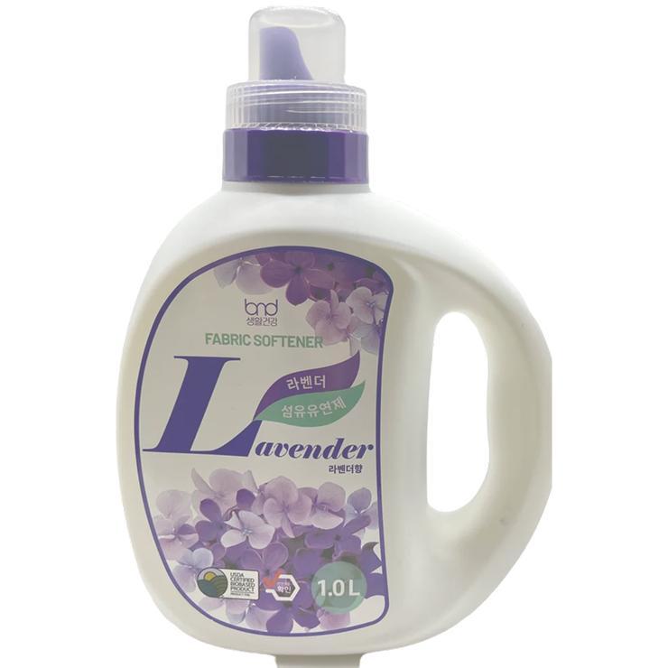 Эко кондиционер для белья bnd Life Health Giel Fabric Softener с ароматом лаванды суперконцентрат 1 л., ПЭТ