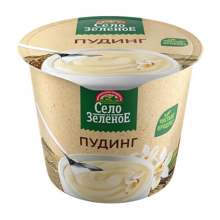 Пудинг молочный Село Зелёное ваниль 3% 120 гр., стакан