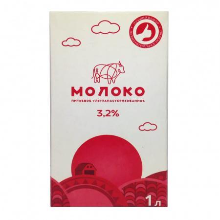 Молоко Тырново 3,2% 1 л., тетра-пак