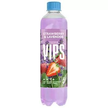 Газированный напиток VIP'S Strawberry-lavender 500 мл., ПЭТ