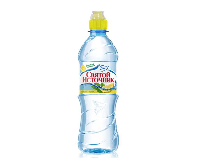 Вода Святой Источник питьевая лимон-мята,500 мл.,ПЭТ