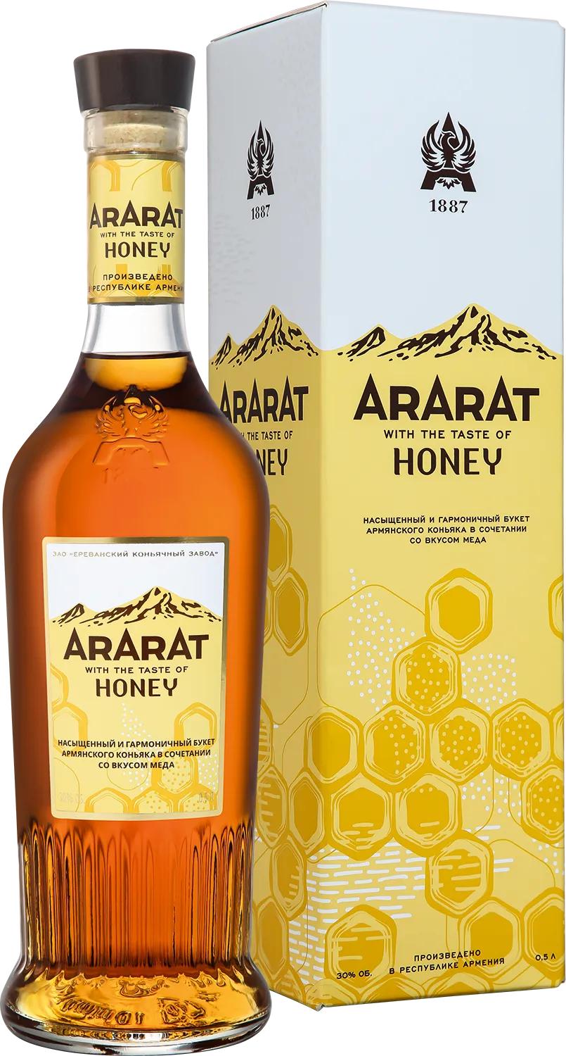 Коньяк Ararat Honey со вкусом меда 500 мл., картон