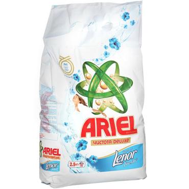 Порошок Ariel, стиральный автомат Color Lenor Fresh, 2,5 кг., пакет