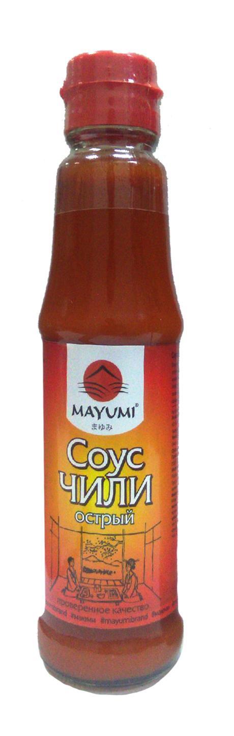 Соус Mayumi острый Чили , 180 гр., стекло