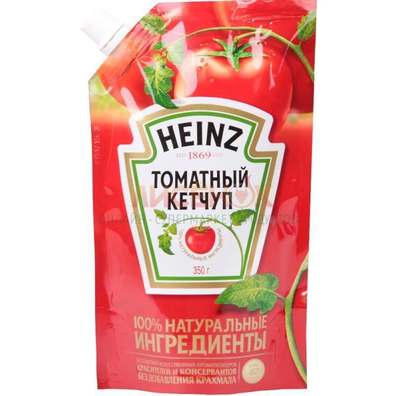 Кетчуп Heinz Томатный, 320 гр., флоу-пак