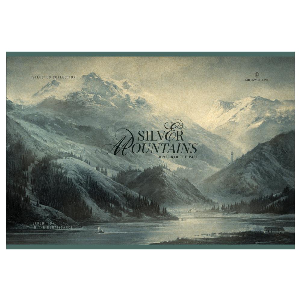 Альбом для рисования  Greenwich Line Silver mountains  40 листов А4 на скрепке 120 г/м2., пакет