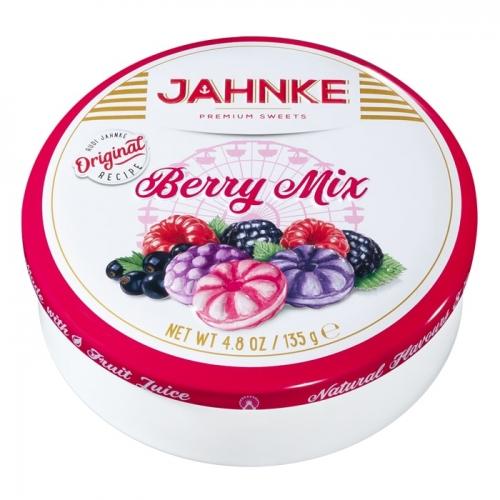 Леденцы JAHNKE с ягодными вкусами 135 гр., ж/б