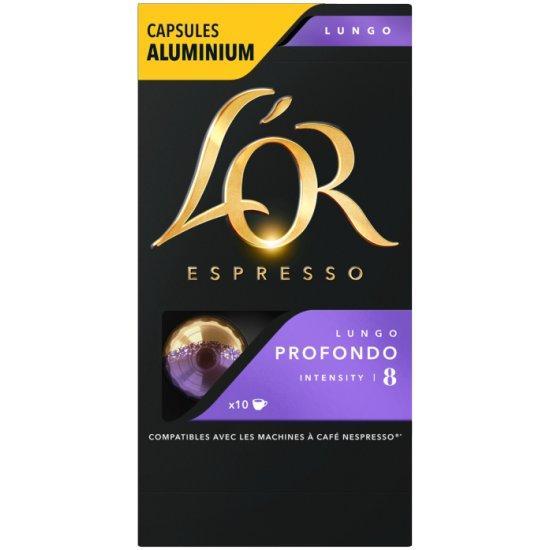 Кофе L’OR Espresso Lungo Profondo натуральный в капсулах 10 шт., картон