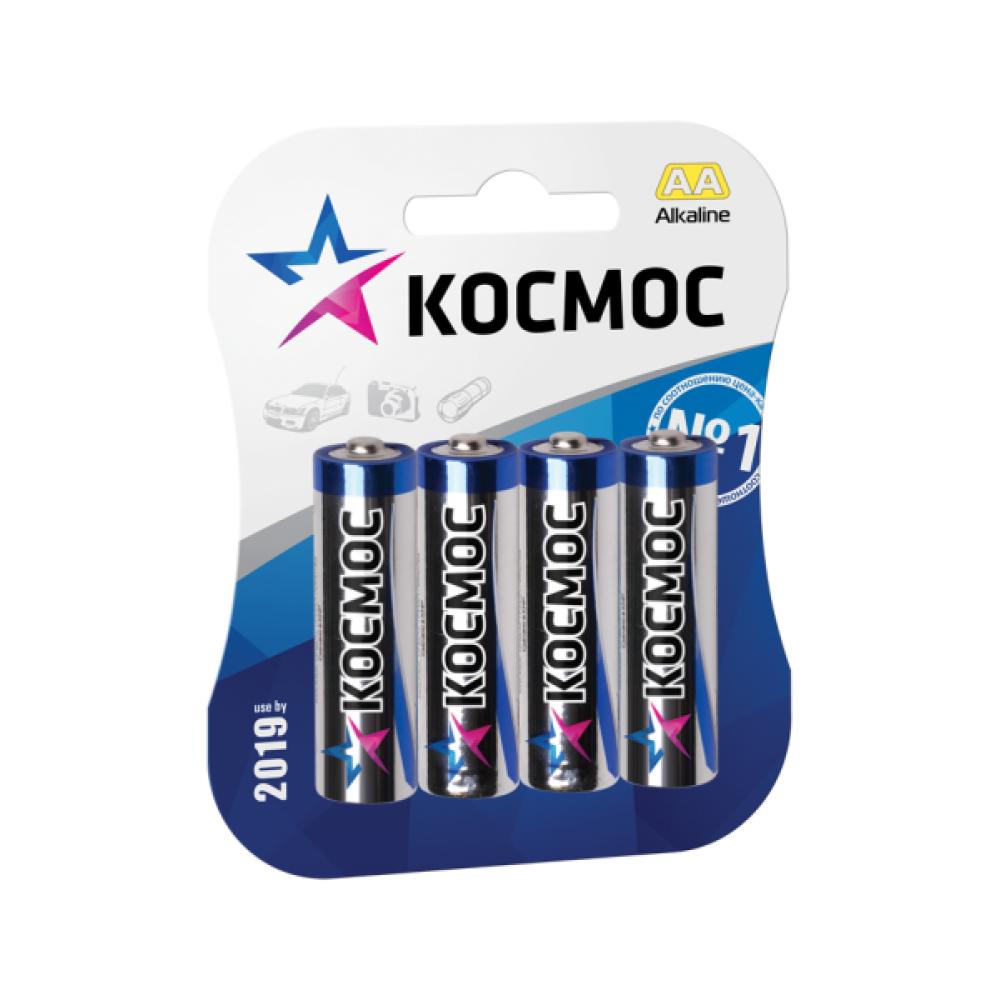 Батарейки Космос Alkaline LR06-4BL Classic, блистер