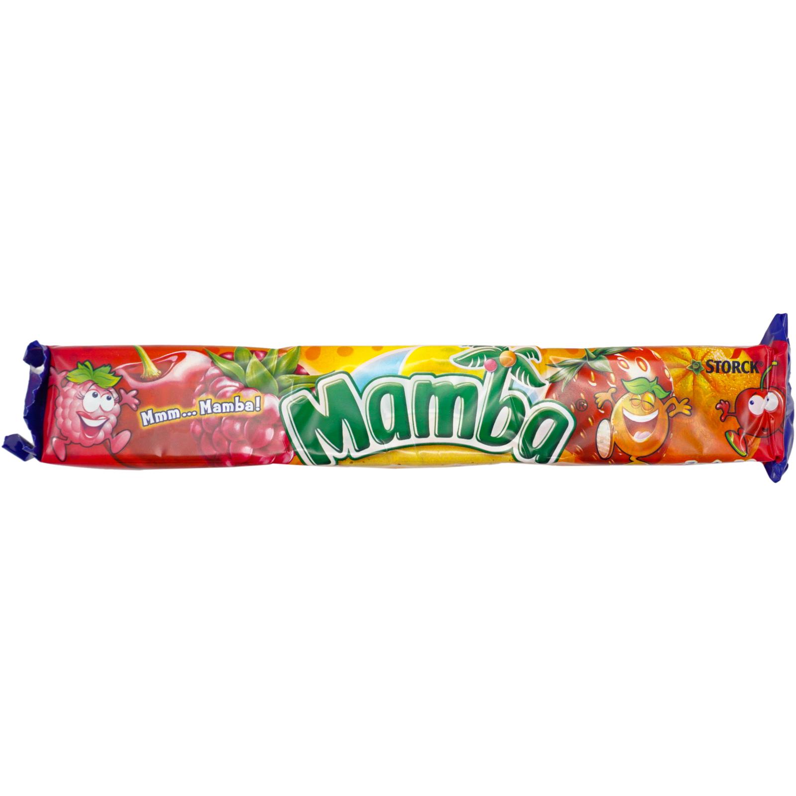 Конфеты Mamba, Жевательные 4 вкуса, 79,5 гр., флоу-пак