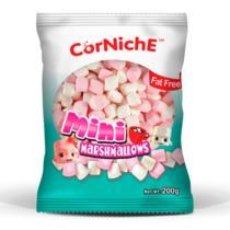 Зефир Marshmallows мини Pink white, CorNiche, 200 гр, флоу-пак