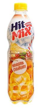 Напиток безалкогольный ароматизированный сильногазированный мандарин клюква, Hit Mix Fresh, 470 мл., ПЭТ