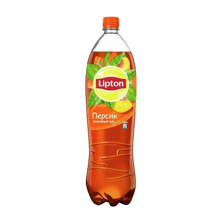 Чай холодный Lipton черный персик 1.5 л., ПЭТ
