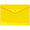 Папка-конверт на кнопке Berlingo, А4, 180мкм, непрозрачная, желтая