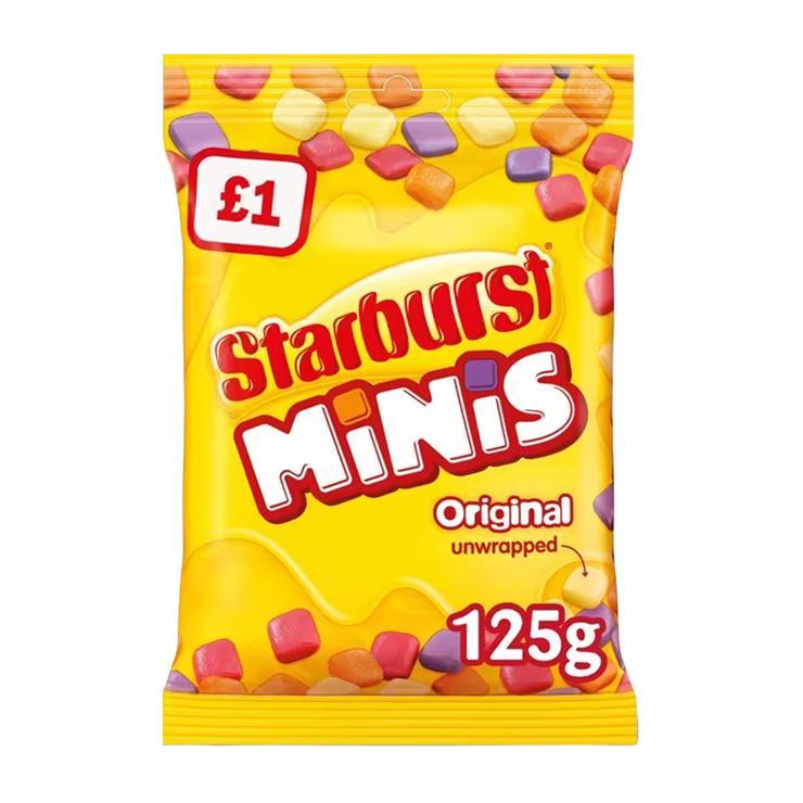 Драже жевательное Starburst minis original 125 гр., флоу-пак
