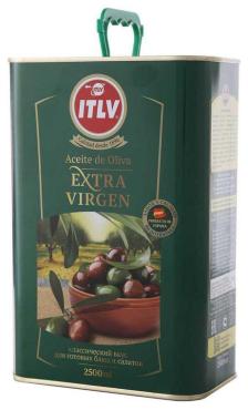 Масло оливковое ITLV Extra Virgen , 2,5 мл., жестяная банка