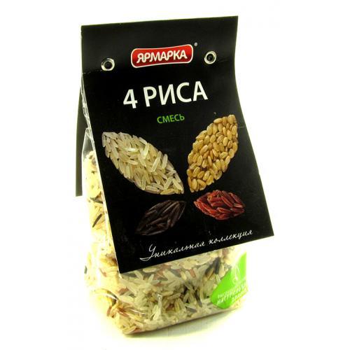 Смесь 4 риса Ярмарка 350 гр., флоу-пак