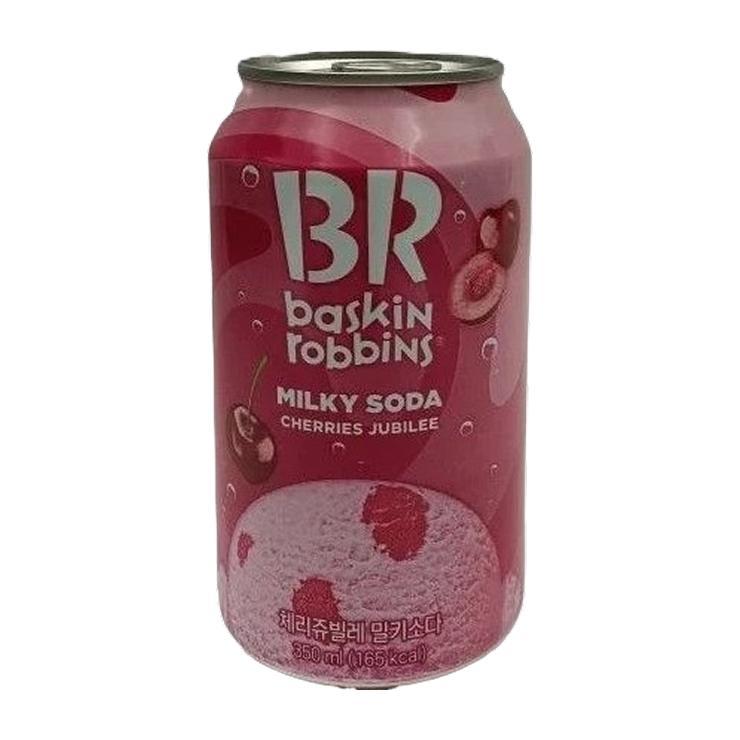 Напиток cильногазированный Baskin Robbins Milky Soda Cherries Jubilee 350 мл., ж/б